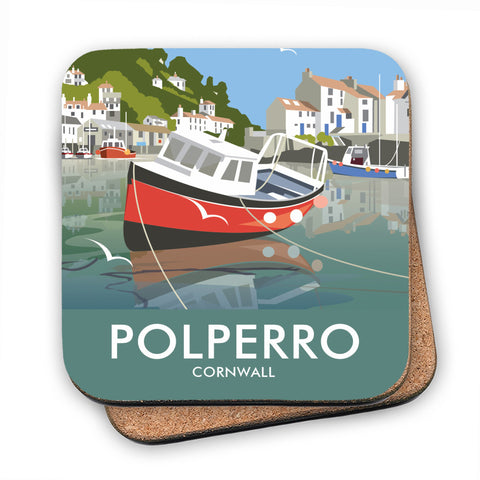 Polperro, Cornwall - Cork Coaster