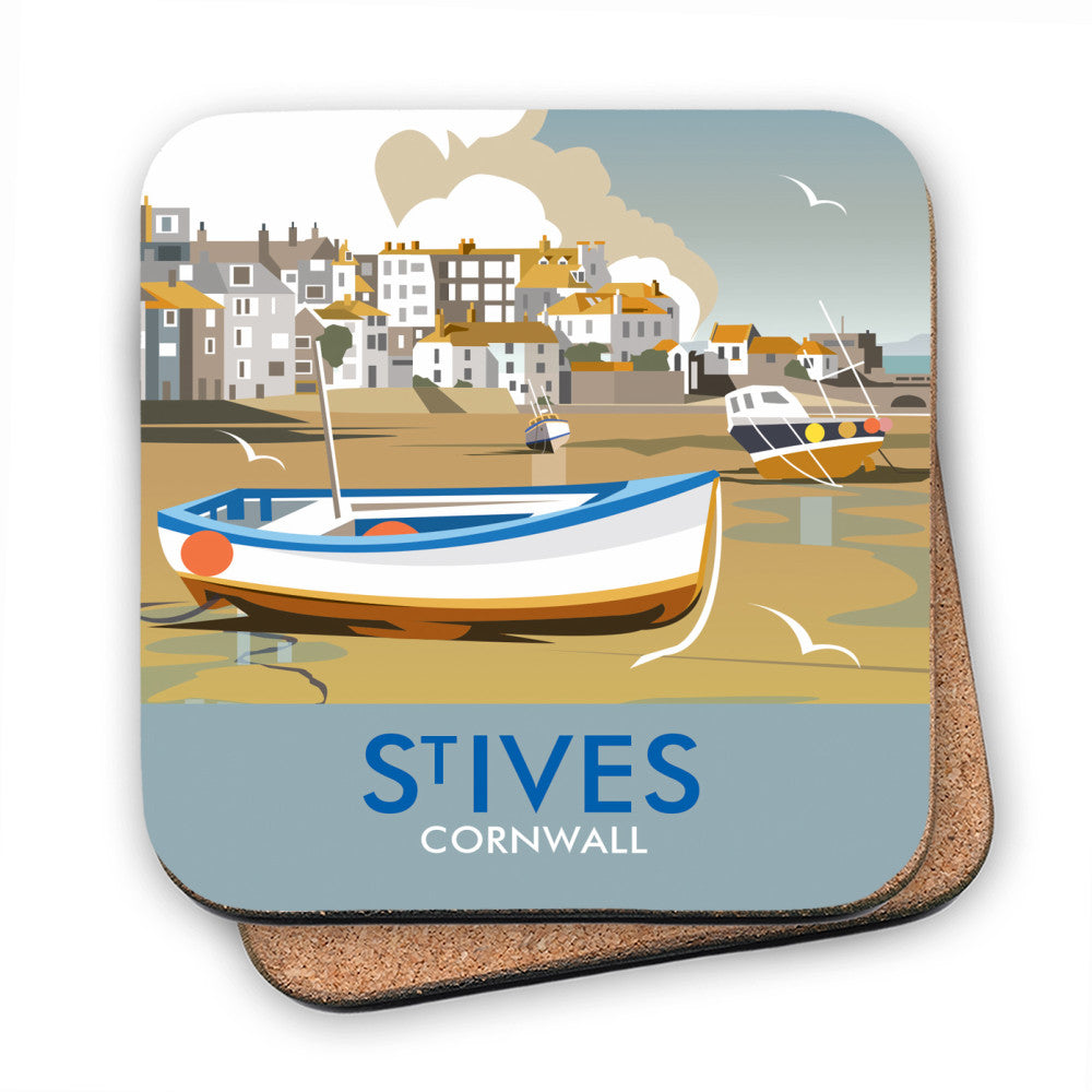 St Ives, Cornwall - Cork Coaster