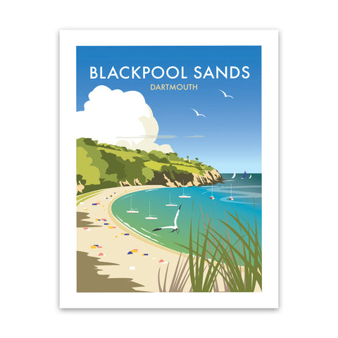 Blackpool Sands Art Print
