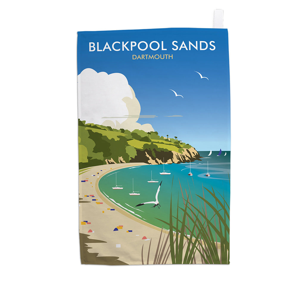 Blackpool Sands Tea Towel