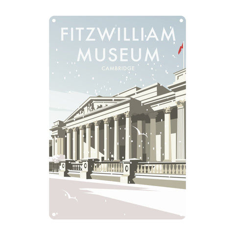 Fitzwilliam Museum Winter Metal Sign