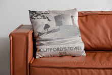 Load image into Gallery viewer, Clifford&#39;s Tower Cushion
