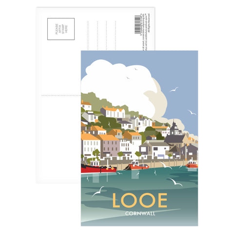 Looe Postcard Pack of 8