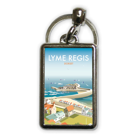 Lyme Regis Metal Keyring