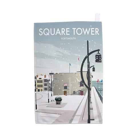 Square Tower Portsmouth Winter Tea Towels