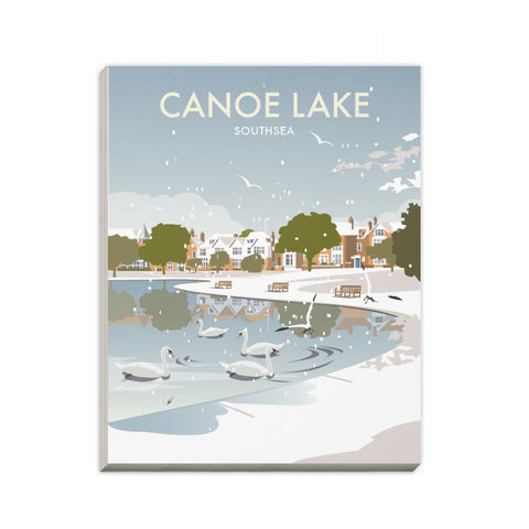 Canoe Lake Southsea Winter Notepad