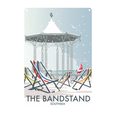 Eastbourne Bandstand Winter Metal Sign