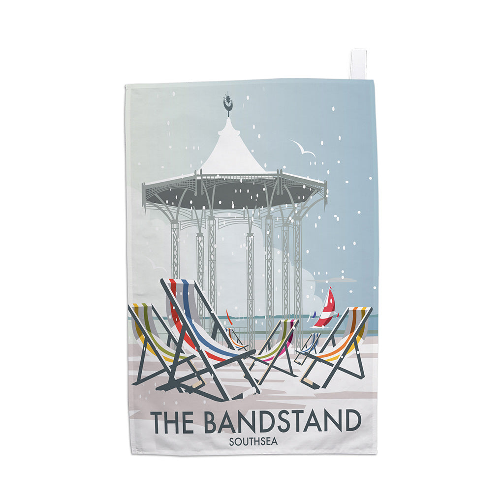 Eastbourne Bandstand Winter Tea Towels