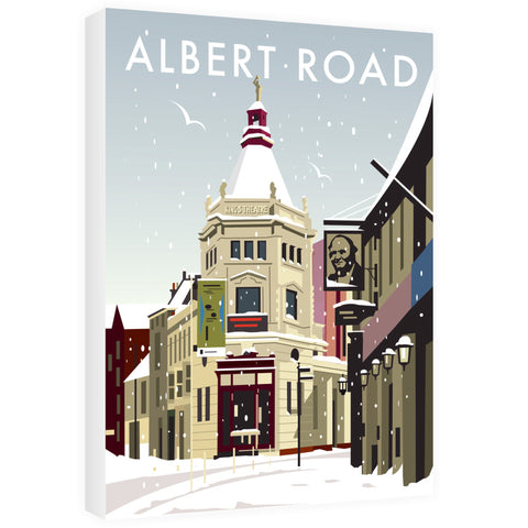 Albert Road Southsea Winter Canvas