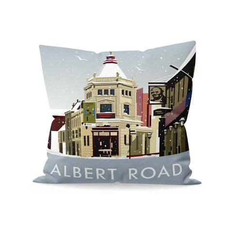 Albert Road Southsea Winter Cushion