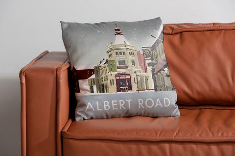 Albert Road Southsea Winter Cushion