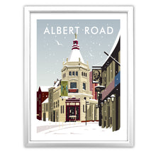 Load image into Gallery viewer, Albert Road Southsea Winter Art Print
