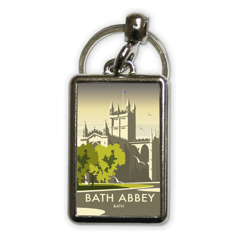Bath Abbey Metal Keyring