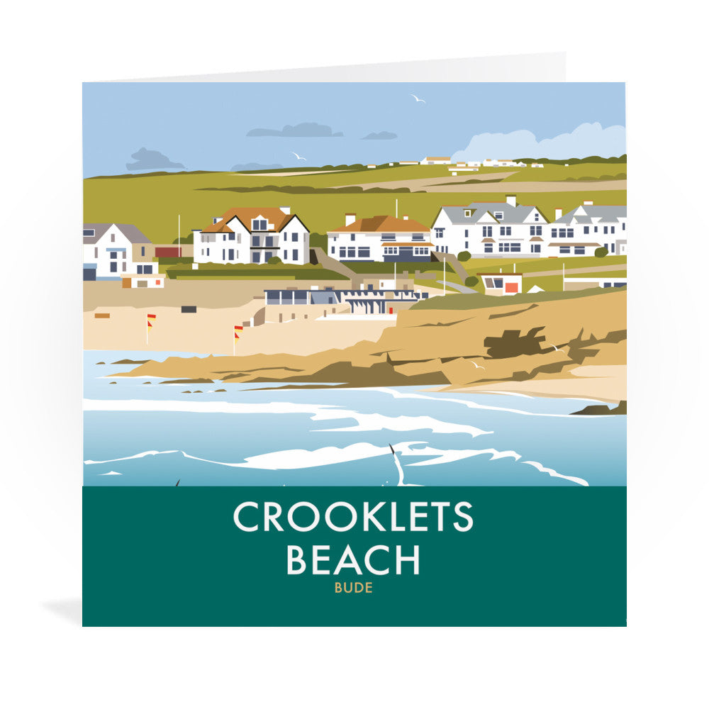 Crooklets Beach Greeting Card