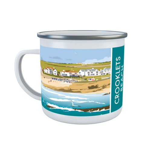 Crooklets Beach Enamel Mug