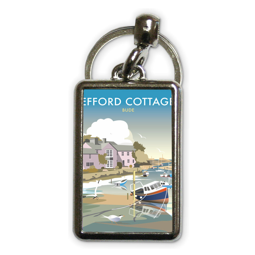 Efford Cottage Metal Keyring
