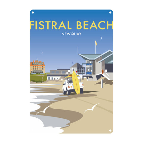 Fistral Beach Metal Sign