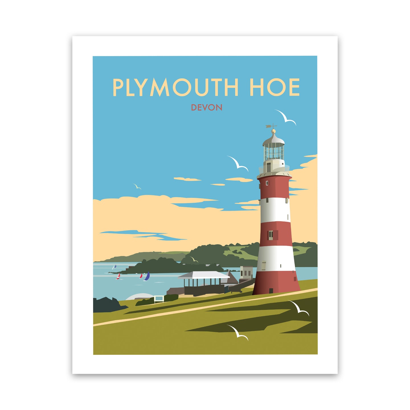 Plymouth Hoe Art Print