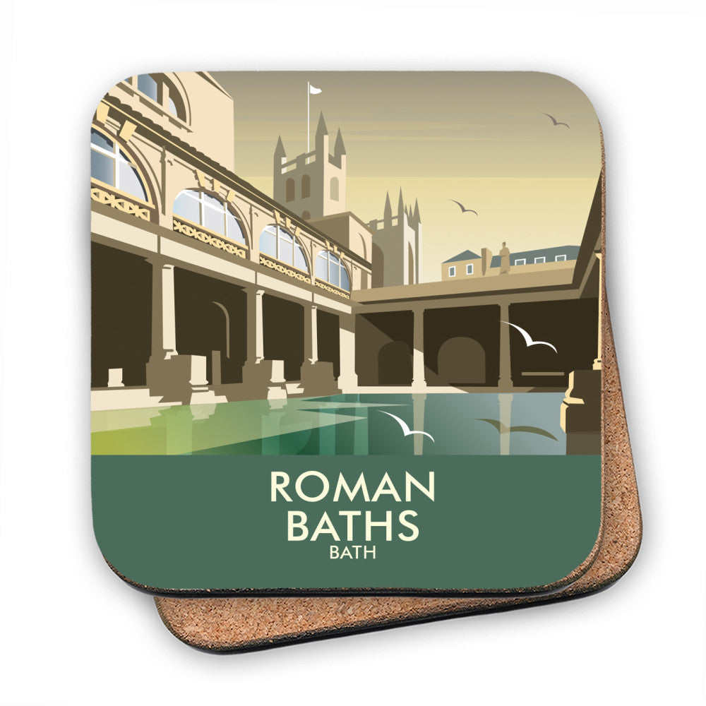 Roman Baths - Cork Coaster – Dave Thompson Art