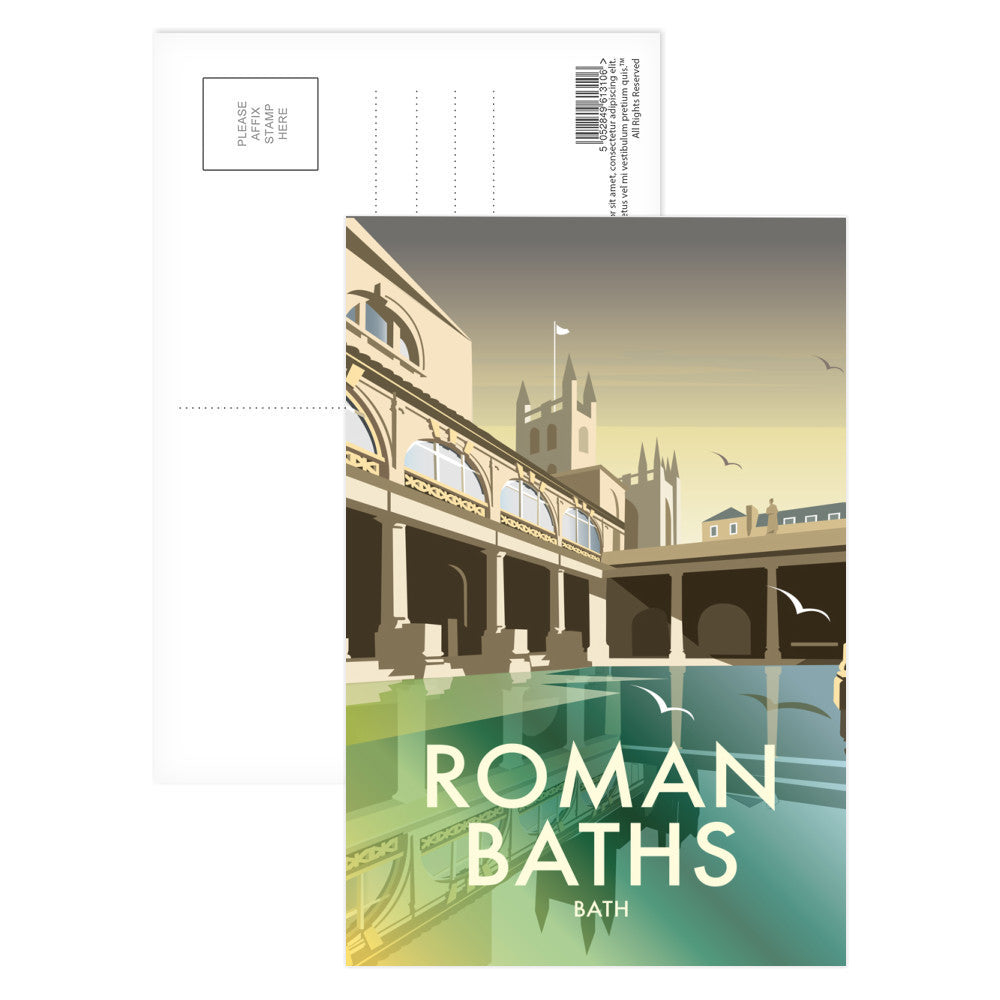 Roman Baths Postcard Pack of 8