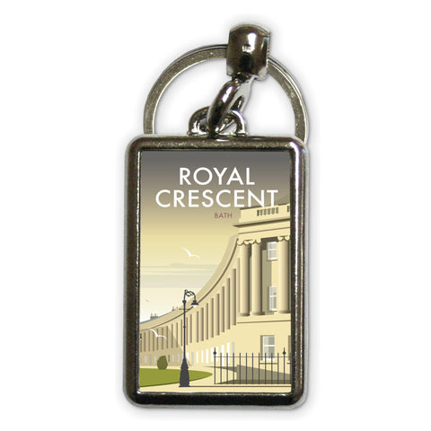 Royal Crescent Metal Keyring