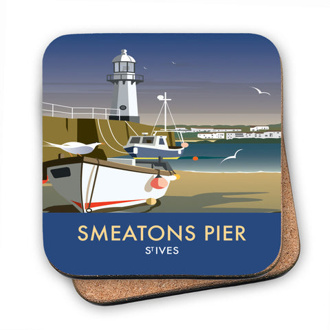 Smeatons Pier, St Ives - Cork Coaster