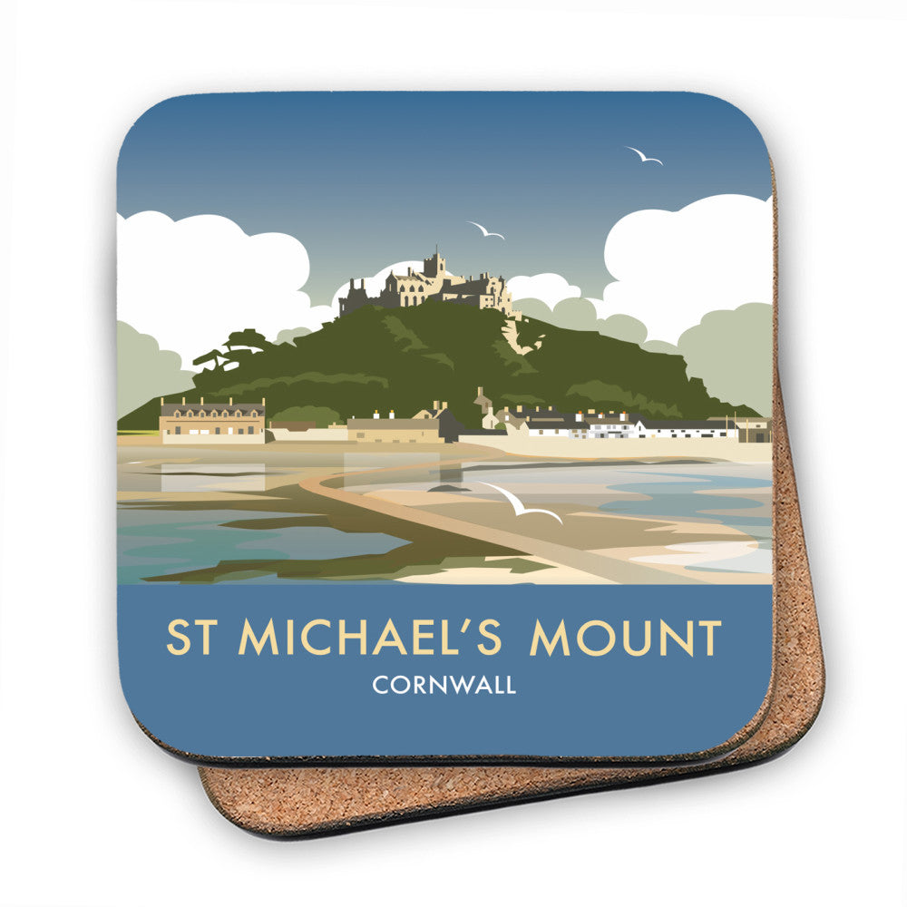 St Michaels Mount, Cornwall - Cork Coaster
