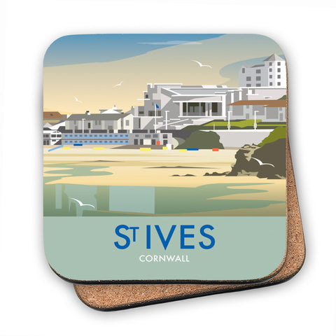 St Ives, Cornwall - Cork Coaster