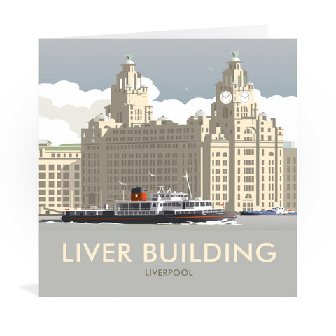 Liver Building Greeting Card