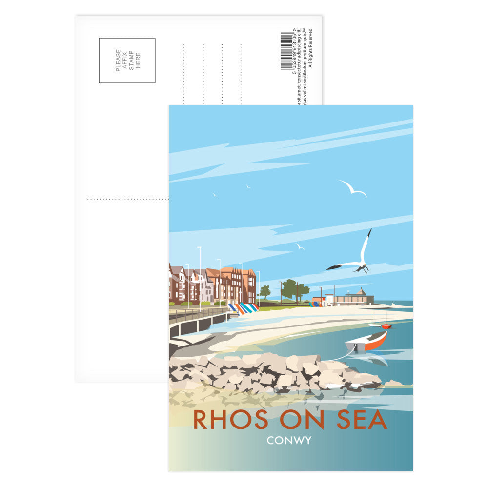 Rhos on Sea Postcard Pack of 8