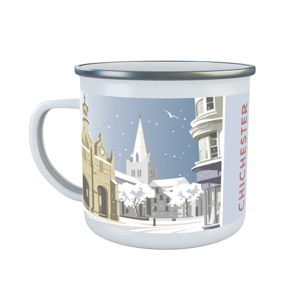 Chichester Winter Enamel Mug