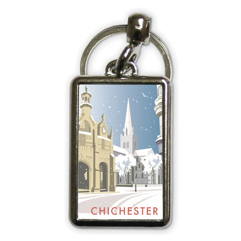 Chichester Winter Metal Keyring