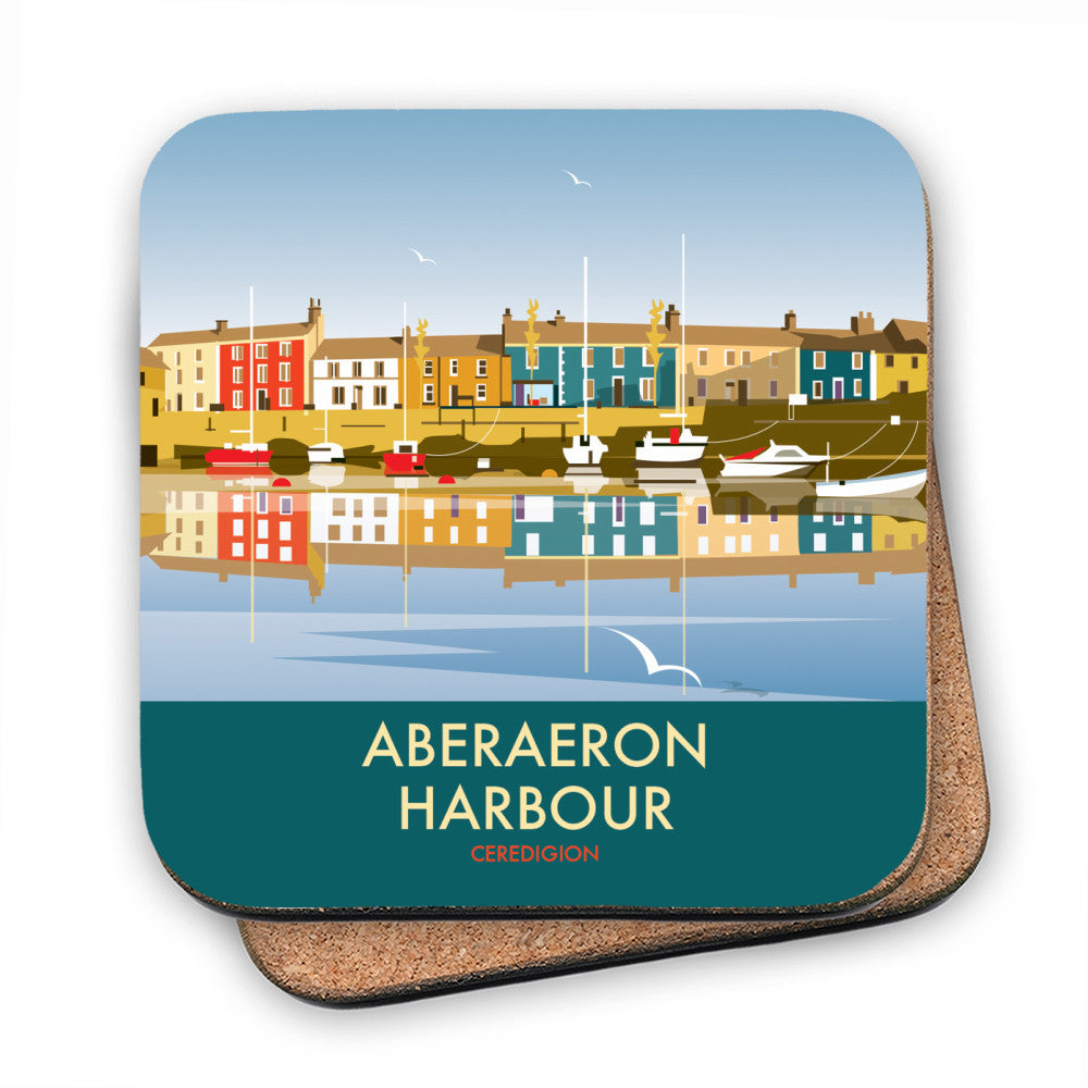 Aberaeron Harbour - Cork Coaster