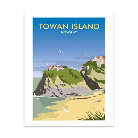 Towan Island Art Print