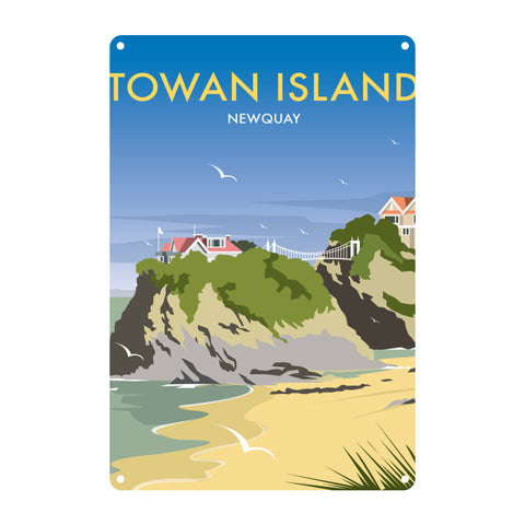 Towan Island Metal Sign