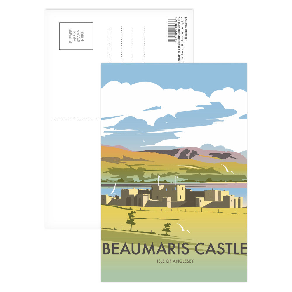 Beaumaris Castle Postcard Pack of 8