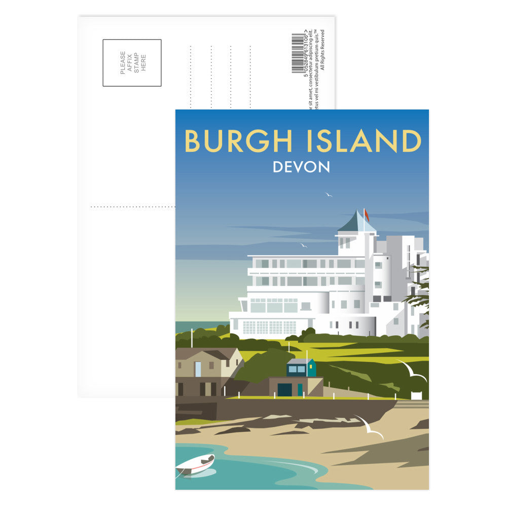 Burgh Island Postcard Pack of 8