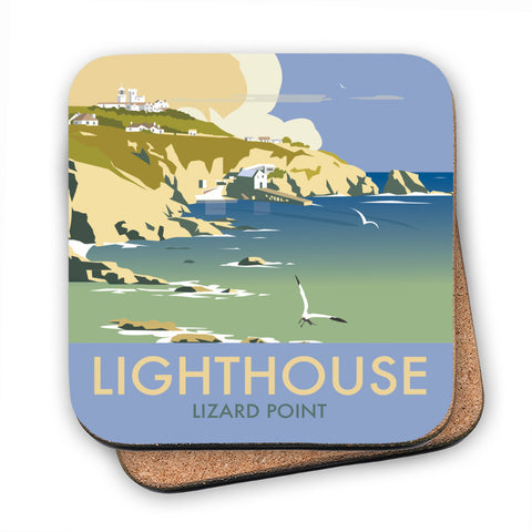 Lizard Point Lighthouse, Cornwall - Cork Coaster