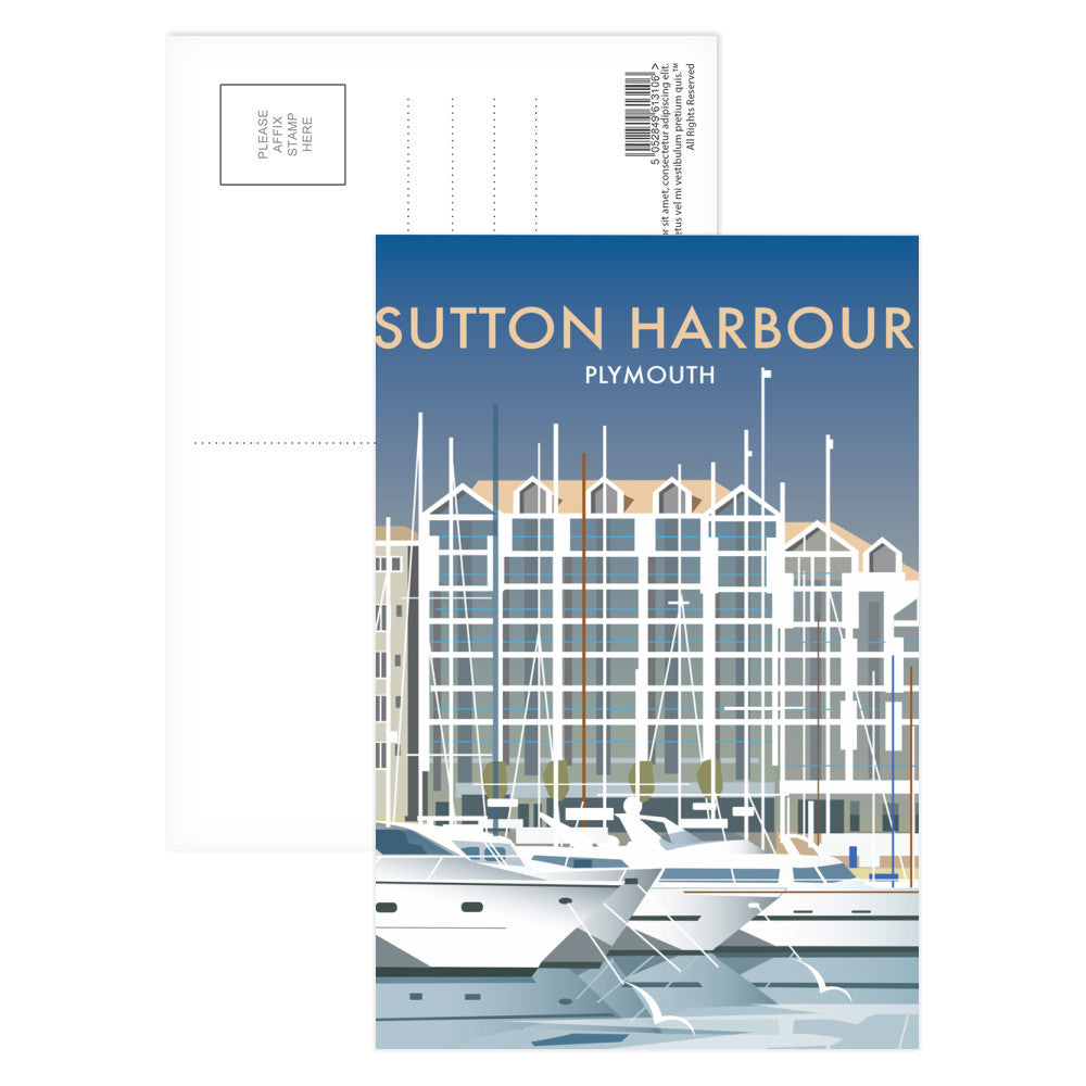 Sutton Harbour Postcard Pack of 8