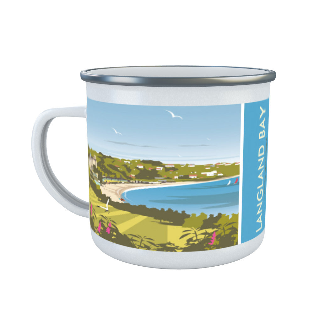 Langland Bay Enamel Mug