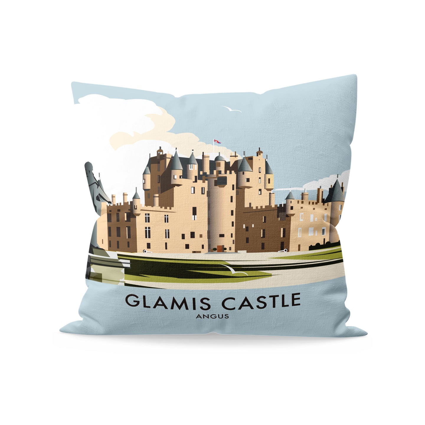 Glamis Castle, Angus, Scotland Cushion