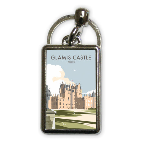 Glamis Castle, Angus, Scotland Metal Keyring