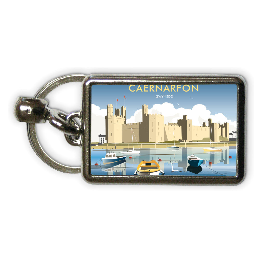 Caernarfon, Gwynedd Metal Keyring