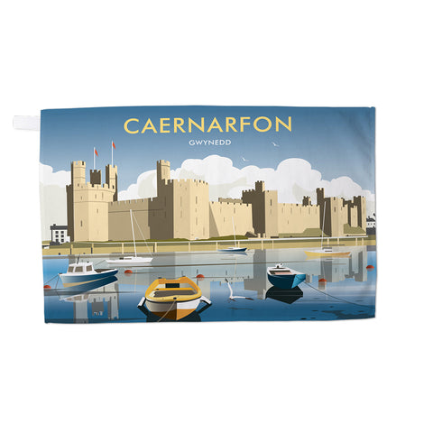 Caernarfon, Gwynedd Tea Towel
