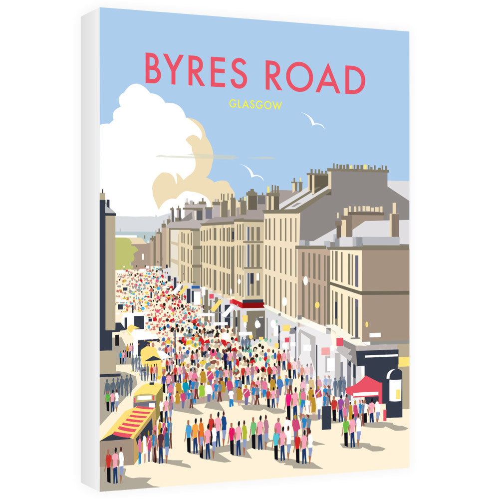 Byres Road, Glasgow - Canvas