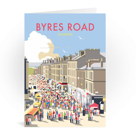 Byres Road, Glasgow Greeting Card