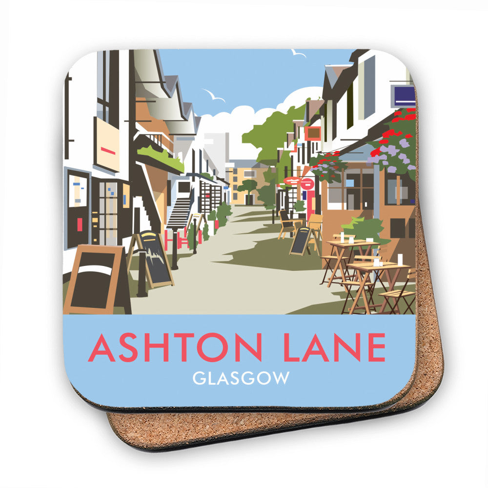 Ashton Lane, Glasgow - Cork Coaster