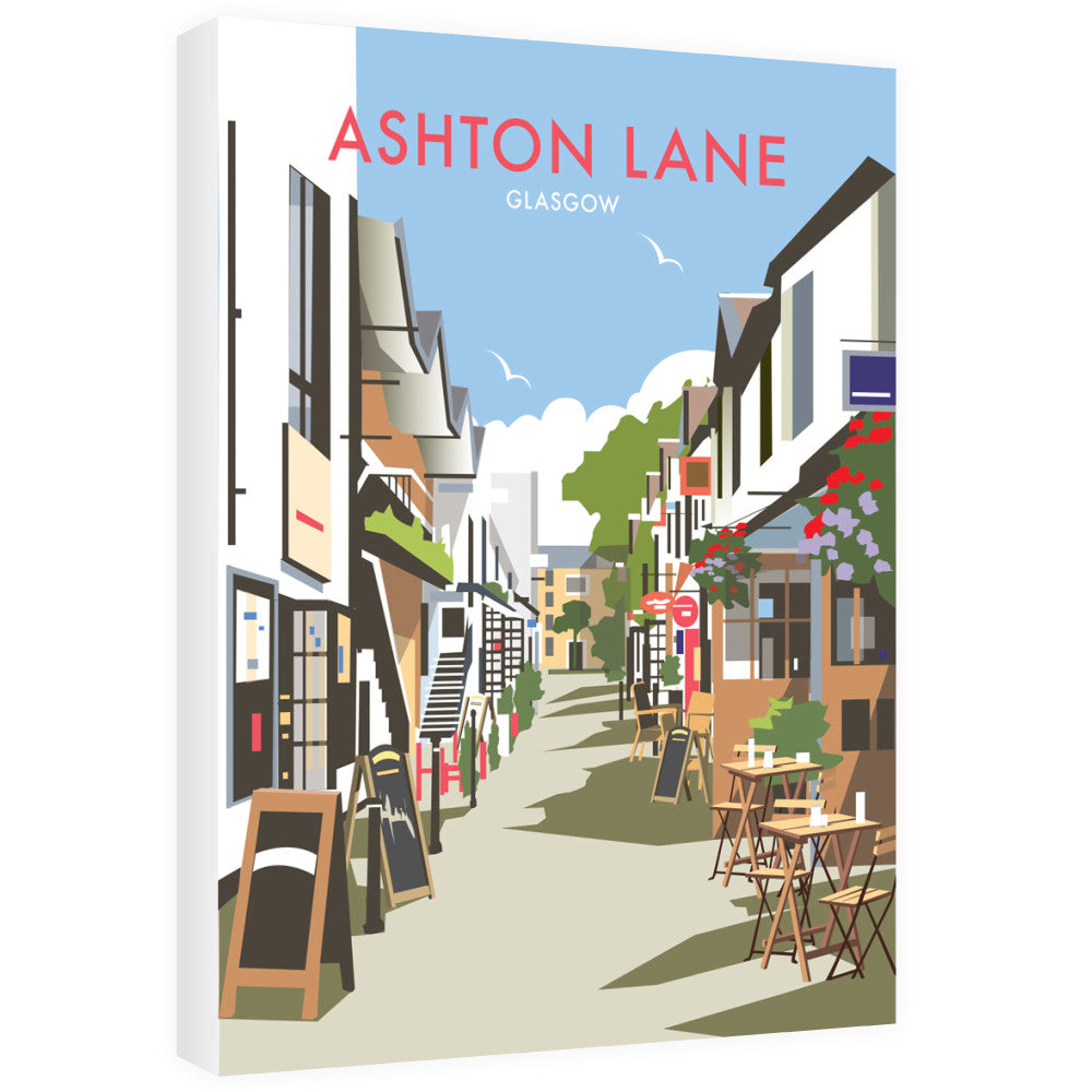 Ashton Lane, Glasgow - Canvas