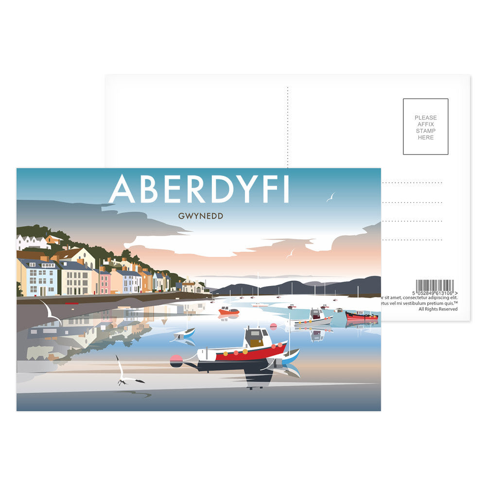 Aberdyfi, Gwynedd Postcard Pack of 8