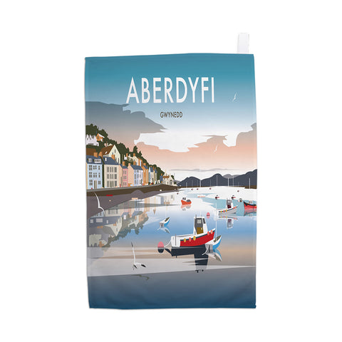 Aberdyfi, Gwynedd Tea Towel